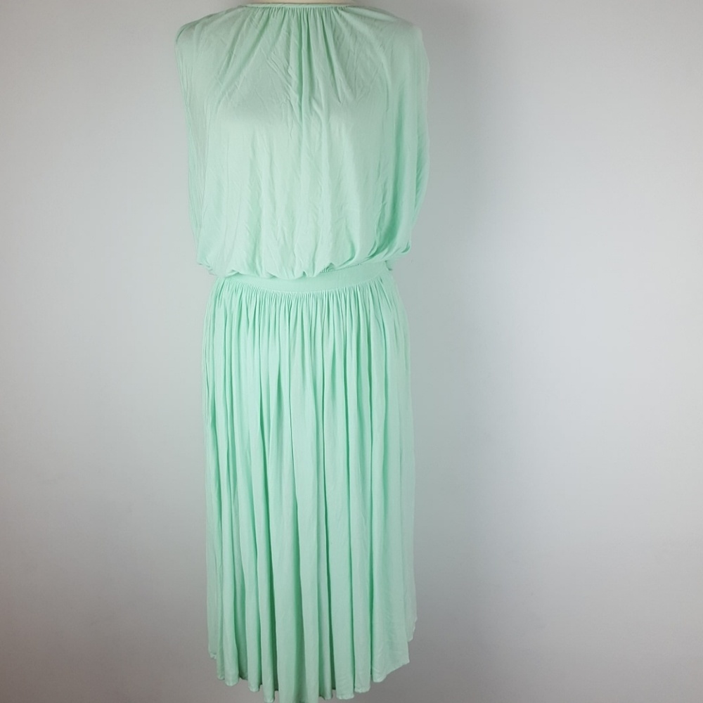 Tibi Dress Mint Green Grecian Dress